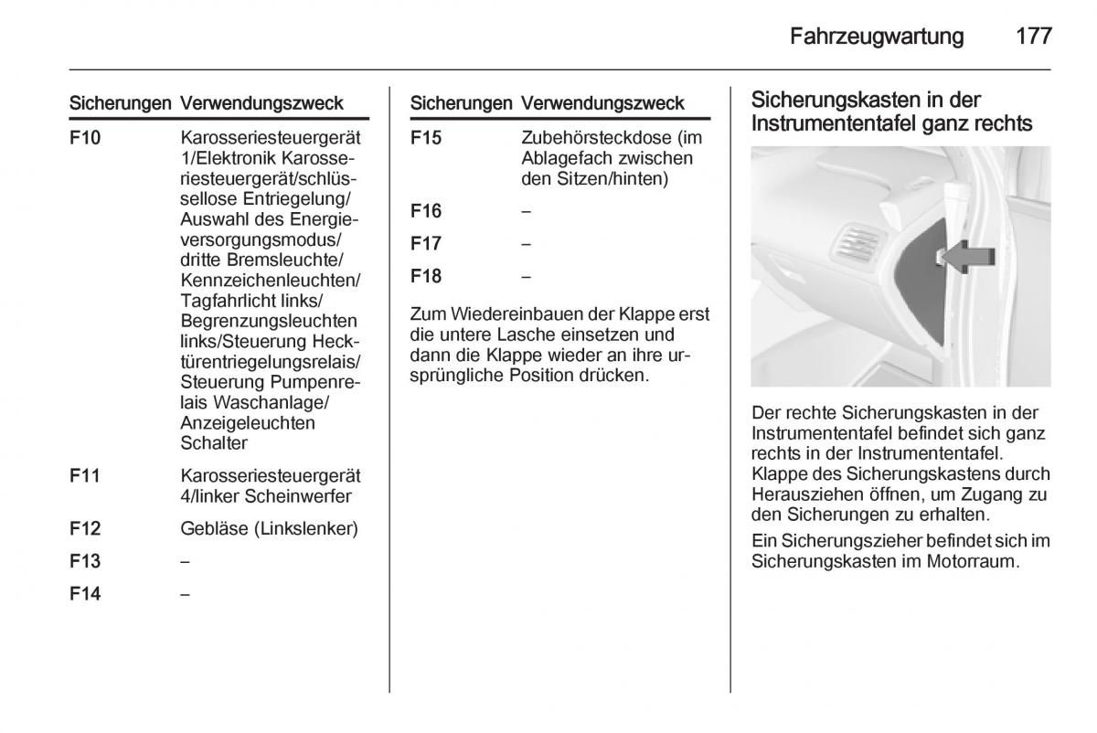 Opel Ampera Handbuch / page 179