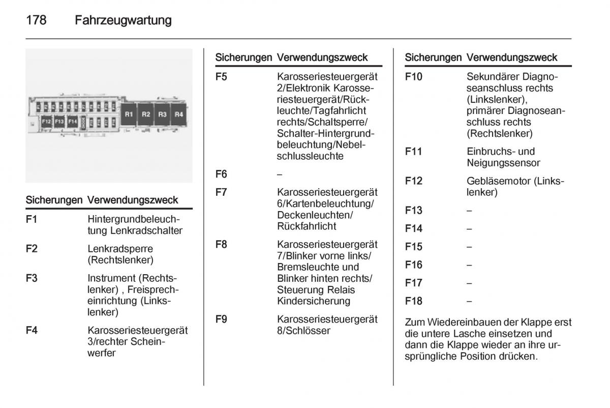 Opel Ampera Handbuch / page 180