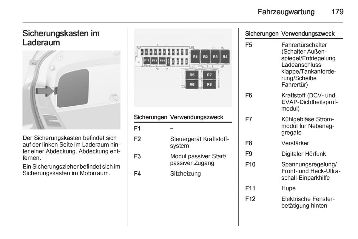 Opel Ampera Handbuch / page 181