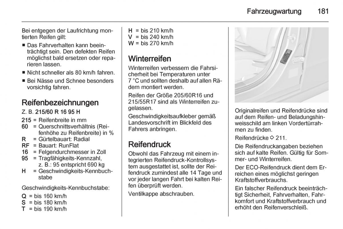 Opel Ampera Handbuch / page 183