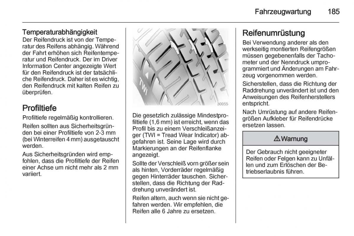 Opel Ampera Handbuch / page 187