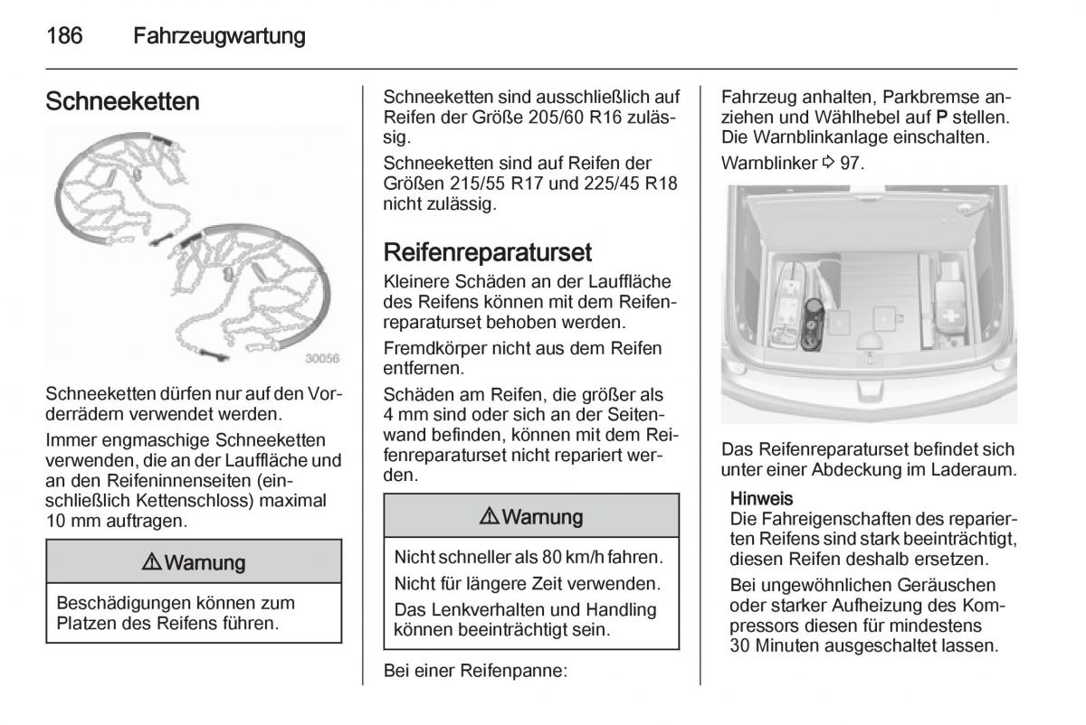 Opel Ampera Handbuch / page 188