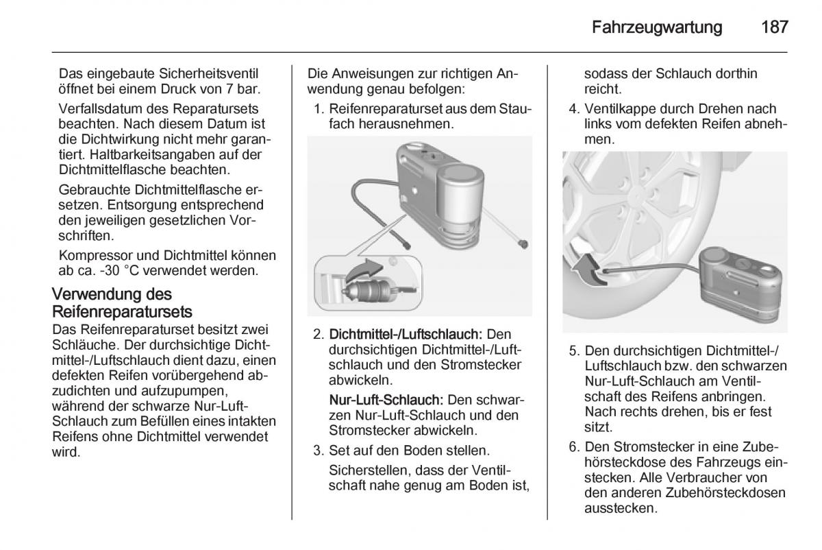 Opel Ampera Handbuch / page 189