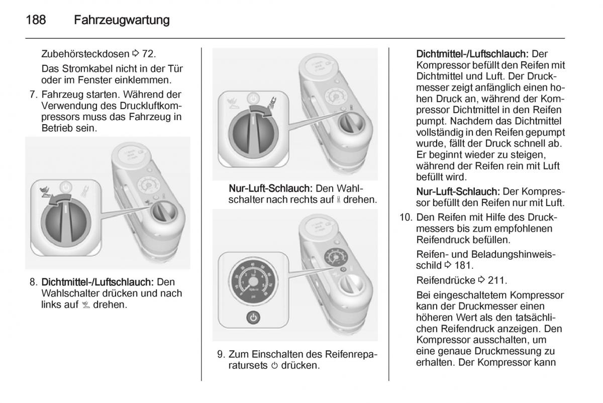 Opel Ampera Handbuch / page 190