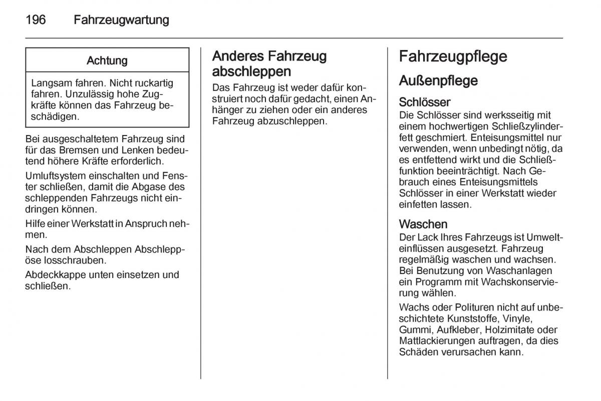 Opel Ampera Handbuch / page 198