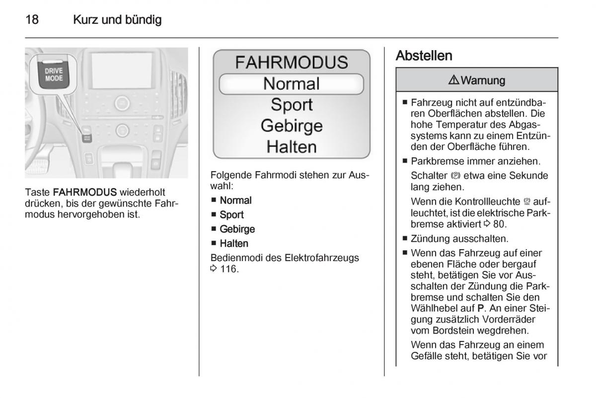 Opel Ampera Handbuch / page 20