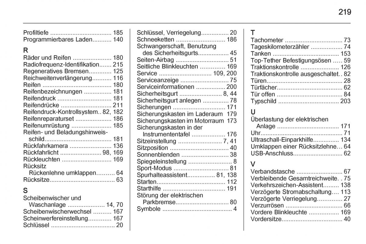 Opel Ampera Handbuch / page 221