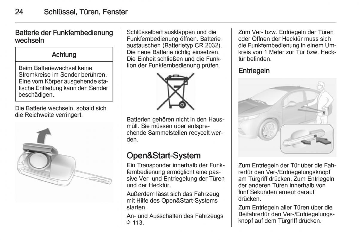 Opel Ampera Handbuch / page 26