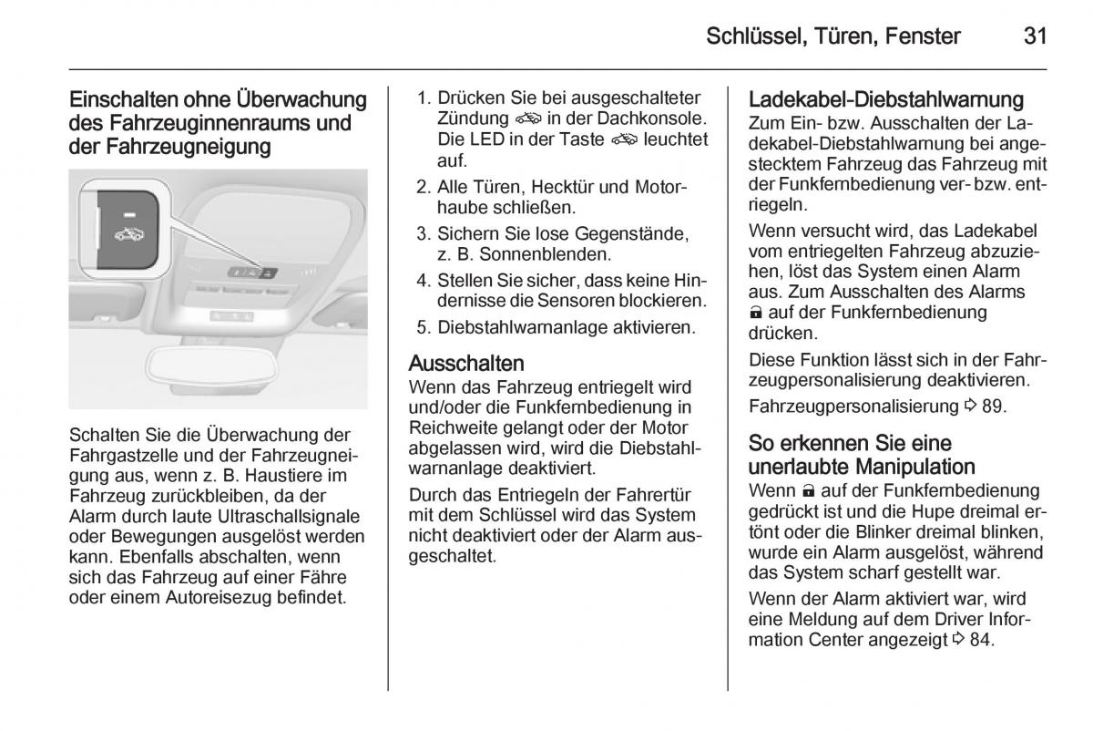 Opel Ampera Handbuch / page 33