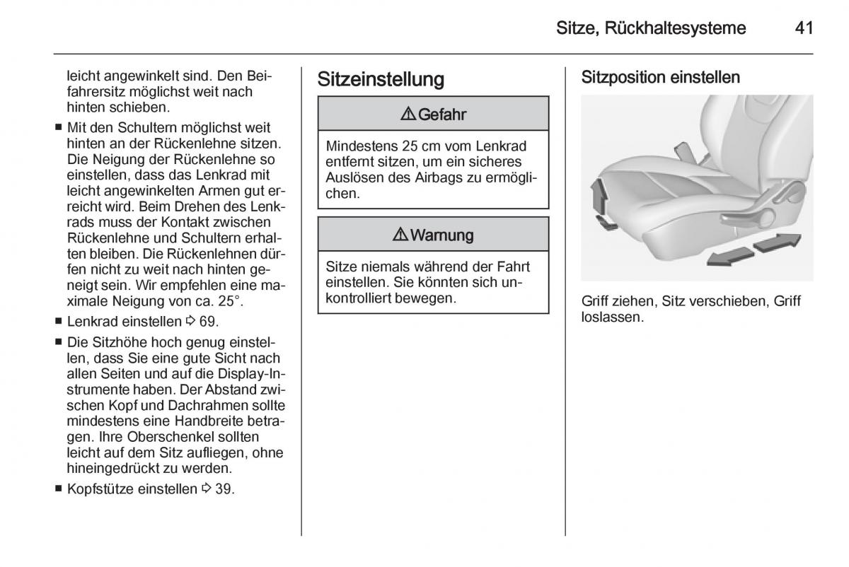 Opel Ampera Handbuch / page 43