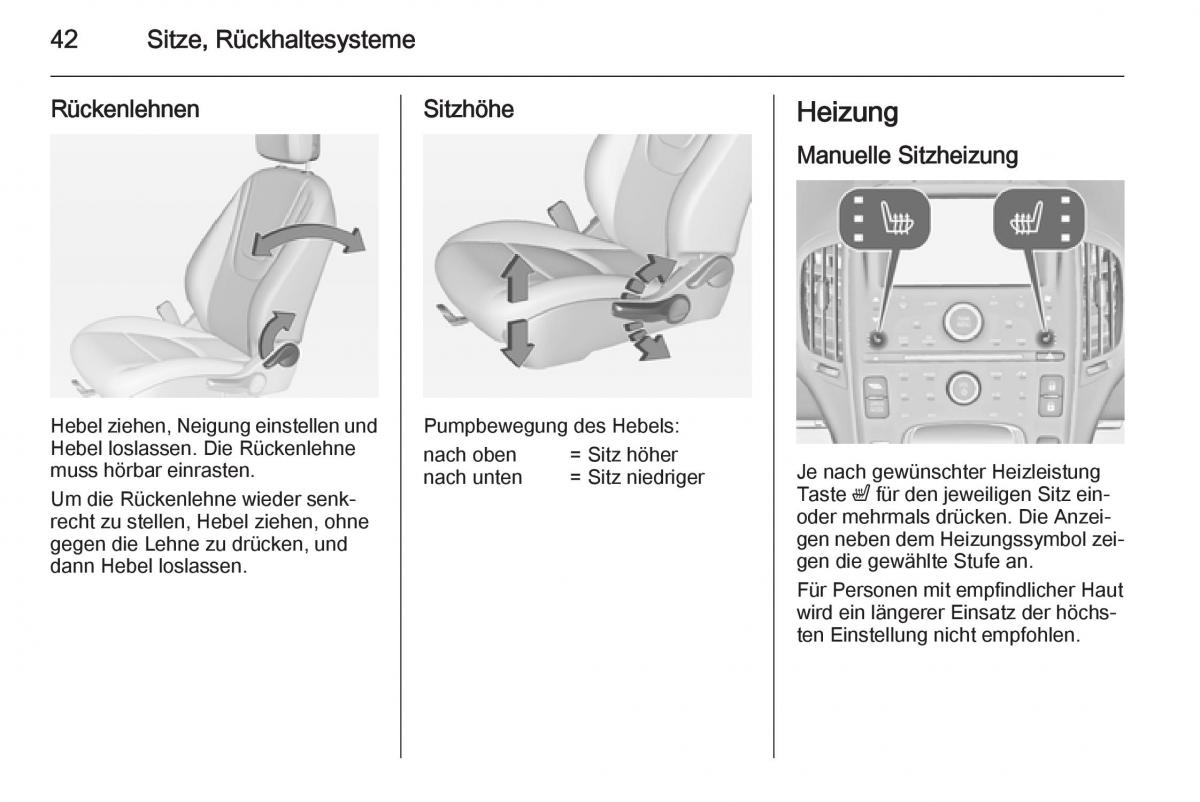 Opel Ampera Handbuch / page 44