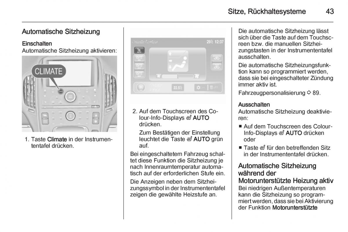 Opel Ampera Handbuch / page 45