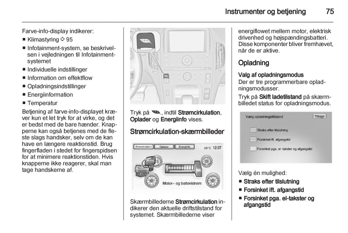 Opel Ampera Bilens instruktionsbog / page 77