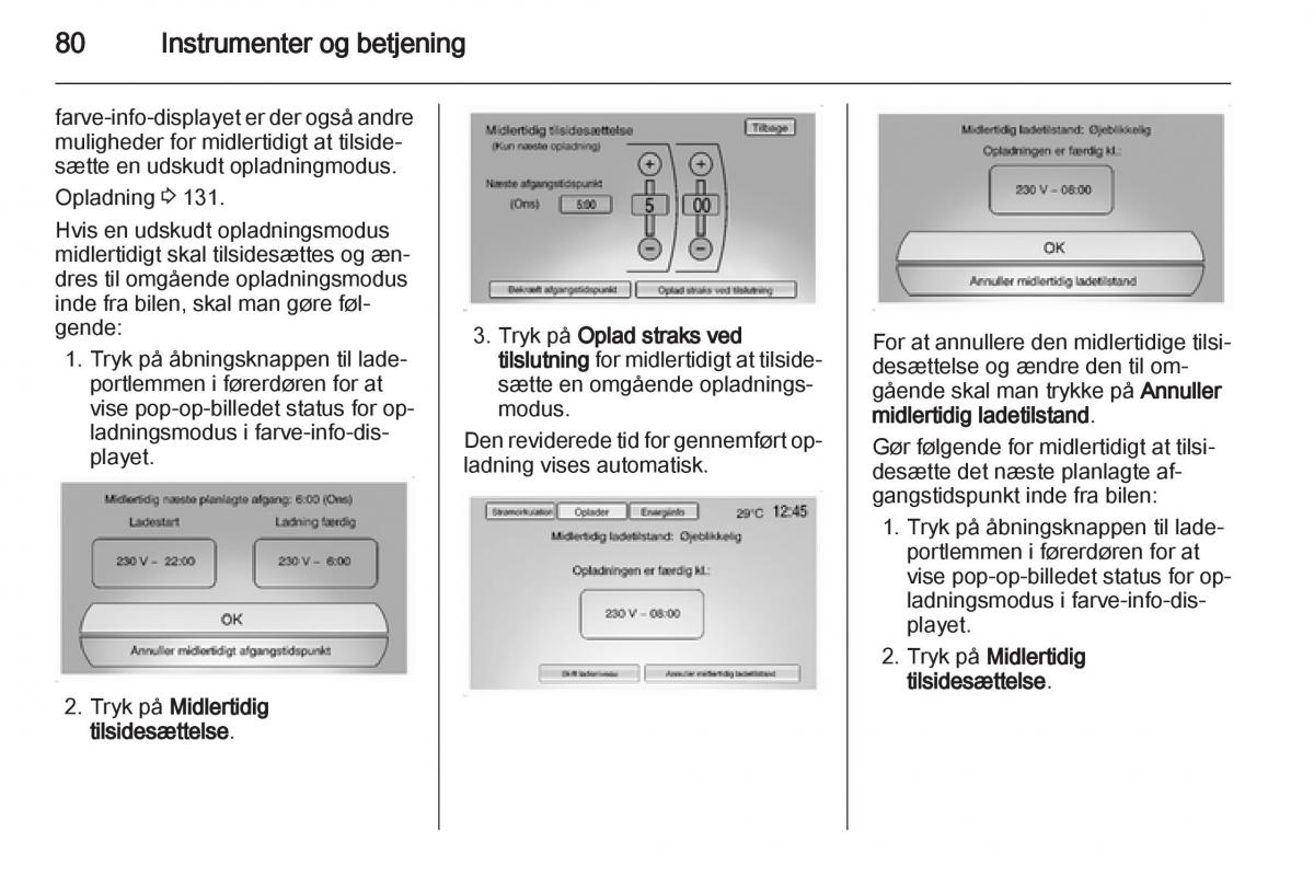 Opel Ampera Bilens instruktionsbog / page 82