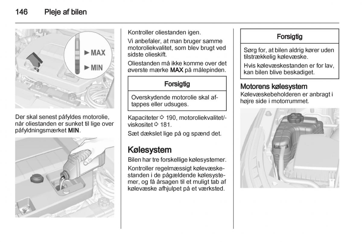 Opel Ampera Bilens instruktionsbog / page 148