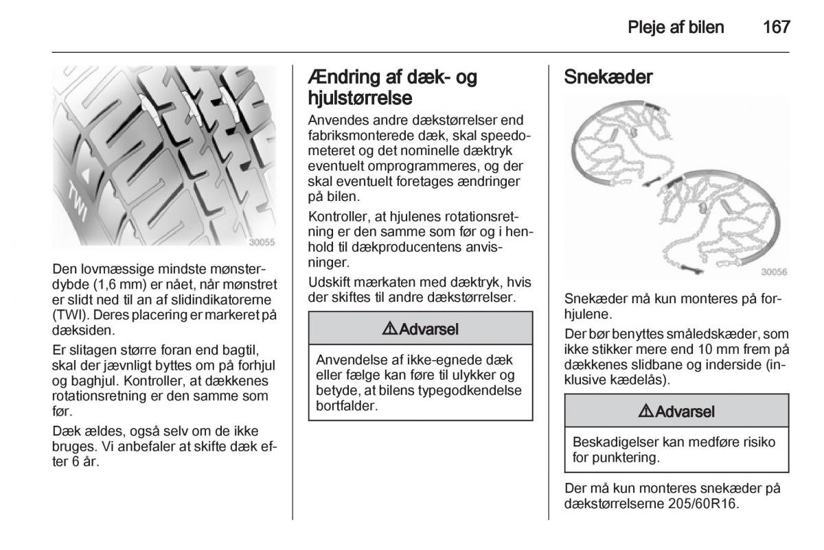 Opel Ampera Bilens instruktionsbog / page 169