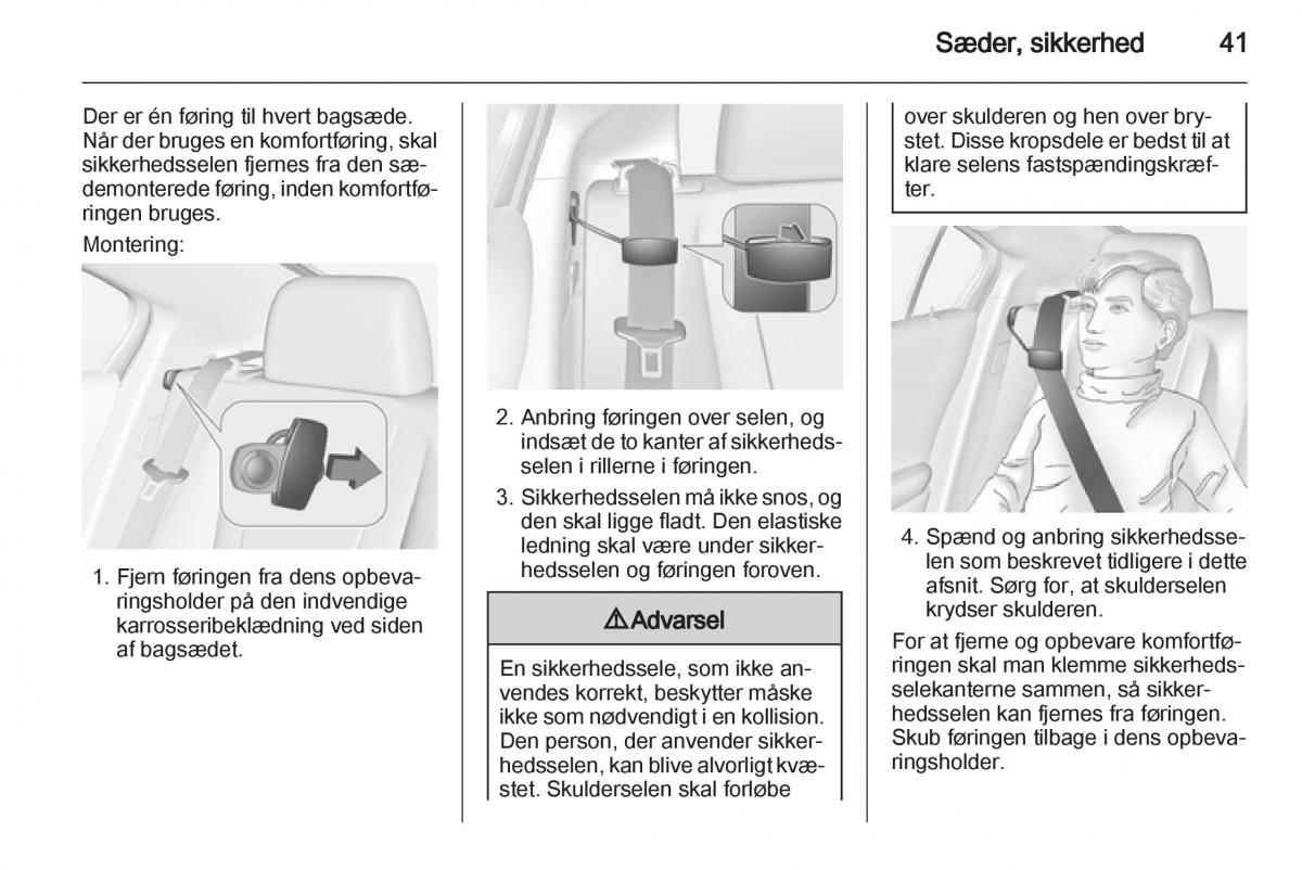 Opel Ampera Bilens instruktionsbog / page 43