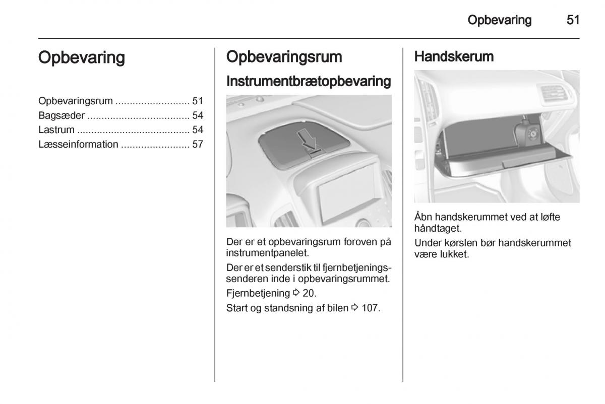 Opel Ampera Bilens instruktionsbog / page 53