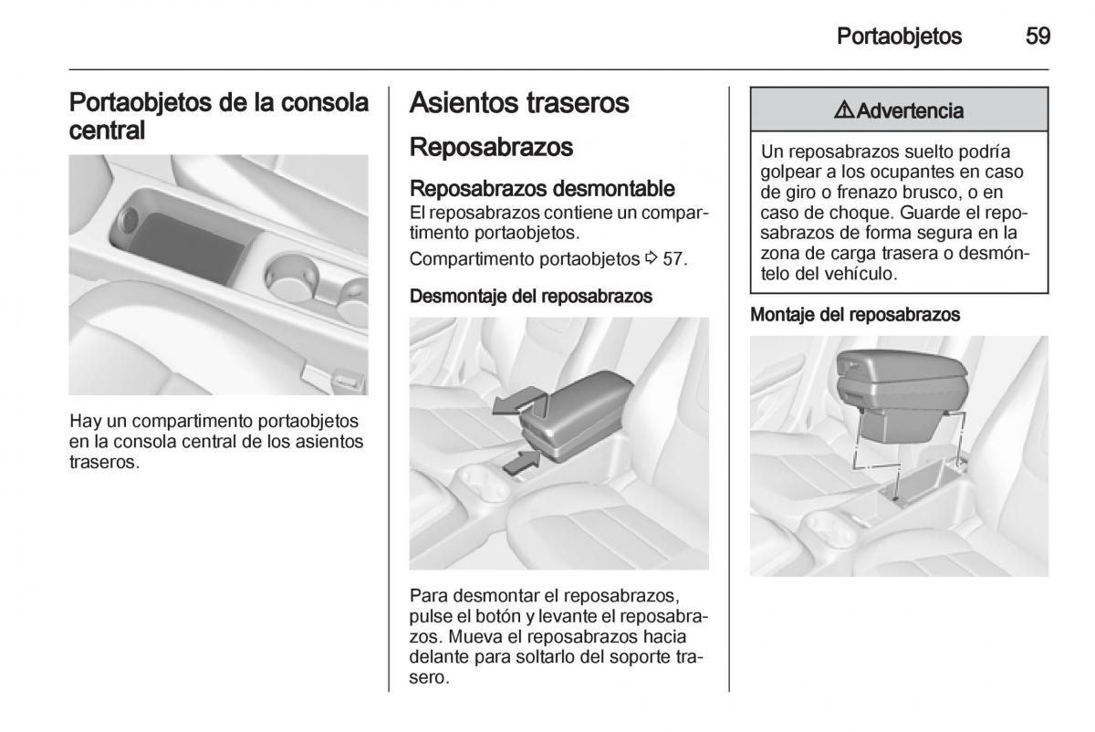 Opel Ampera manual del propietario / page 61