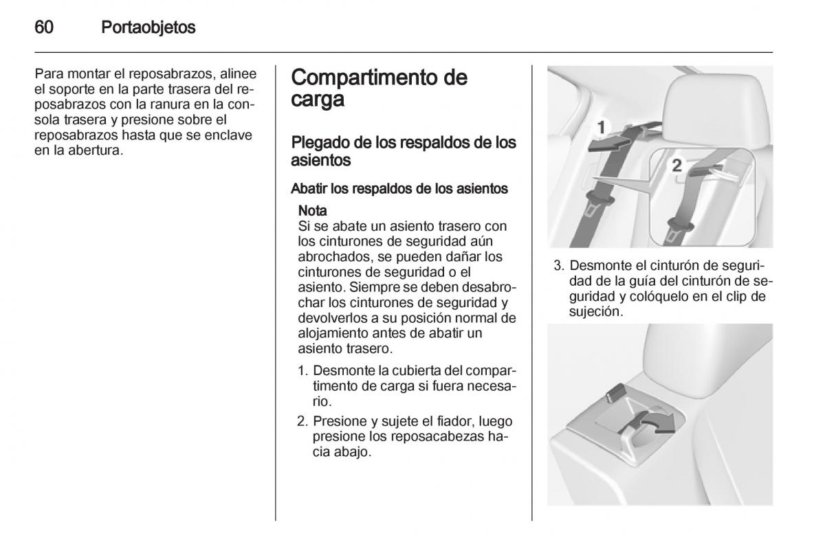 Opel Ampera manual del propietario / page 62