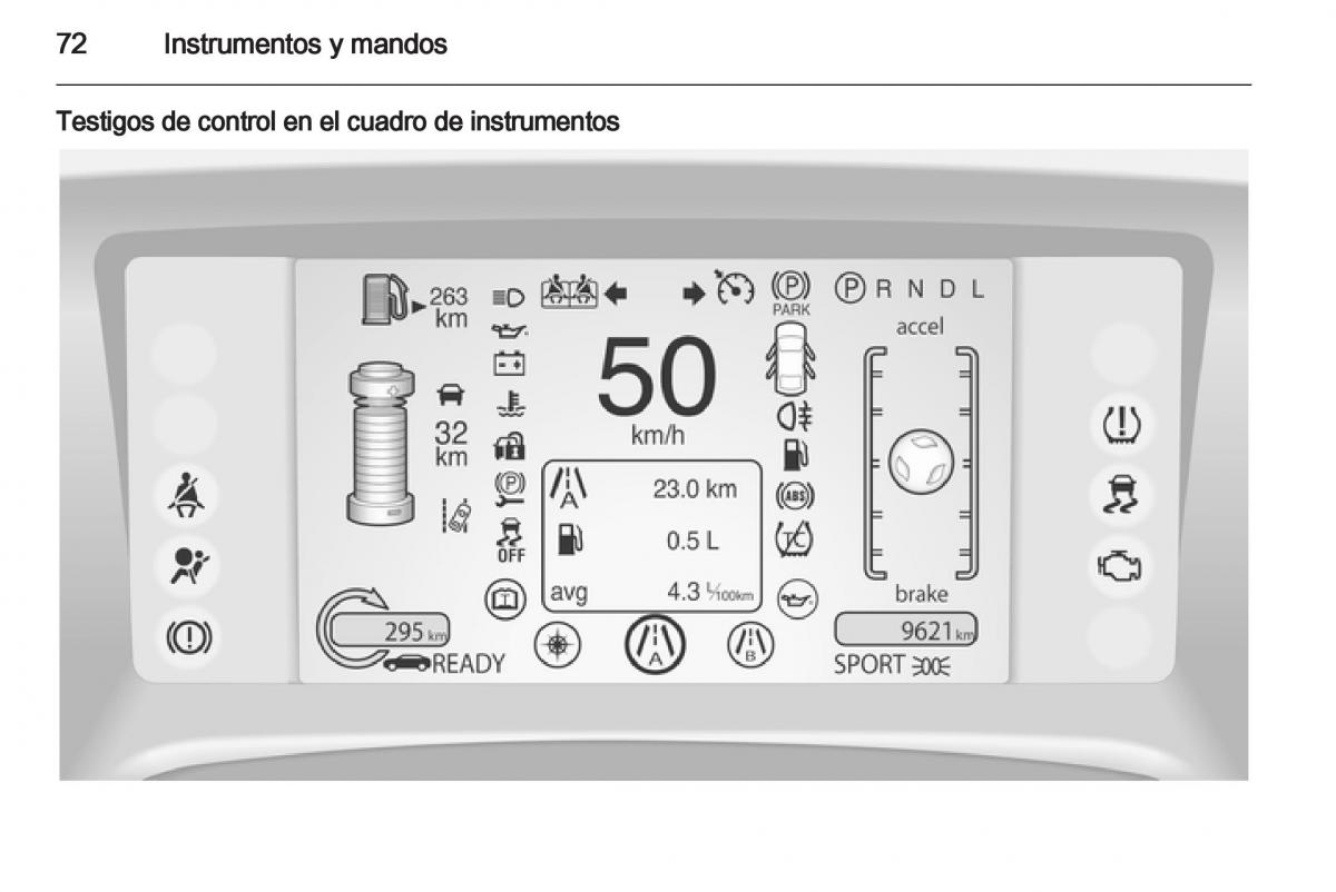 Opel Ampera manual del propietario / page 74