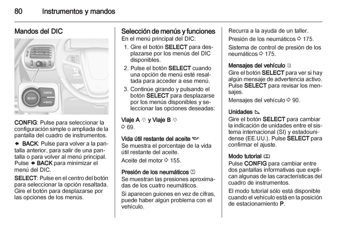 Opel Ampera manual del propietario / page 82