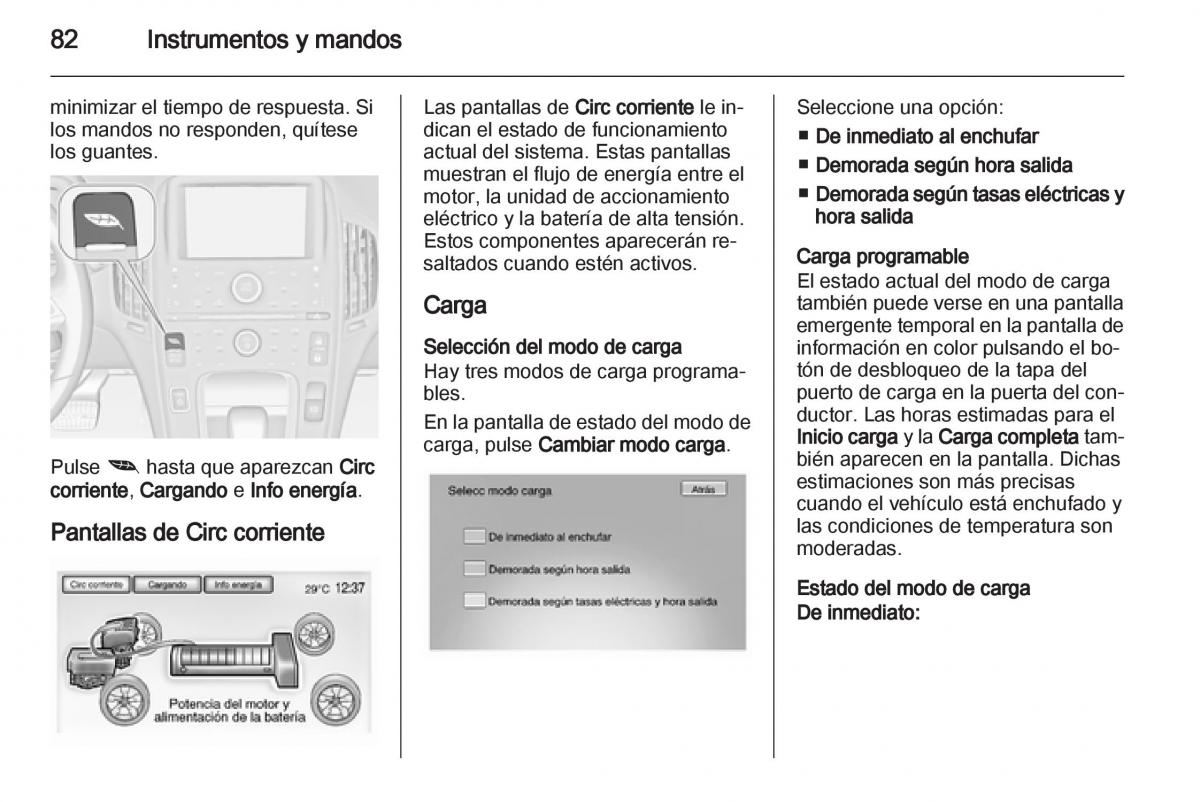 Opel Ampera manual del propietario / page 84