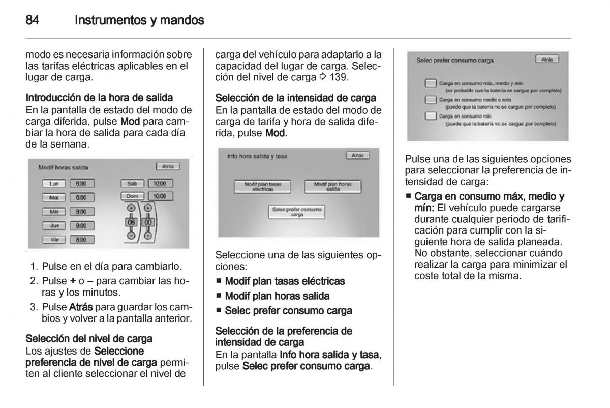 Opel Ampera manual del propietario / page 86