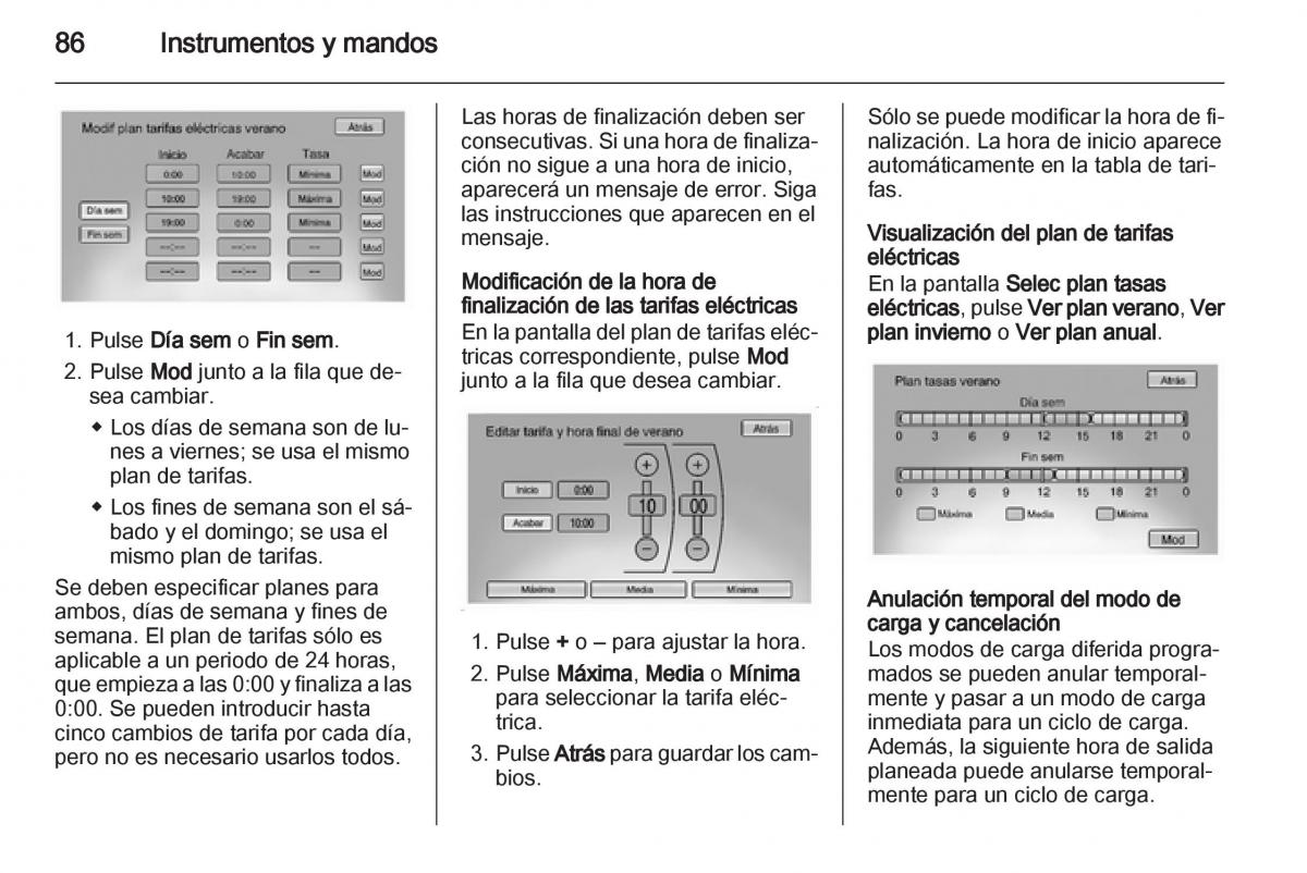 Opel Ampera manual del propietario / page 88