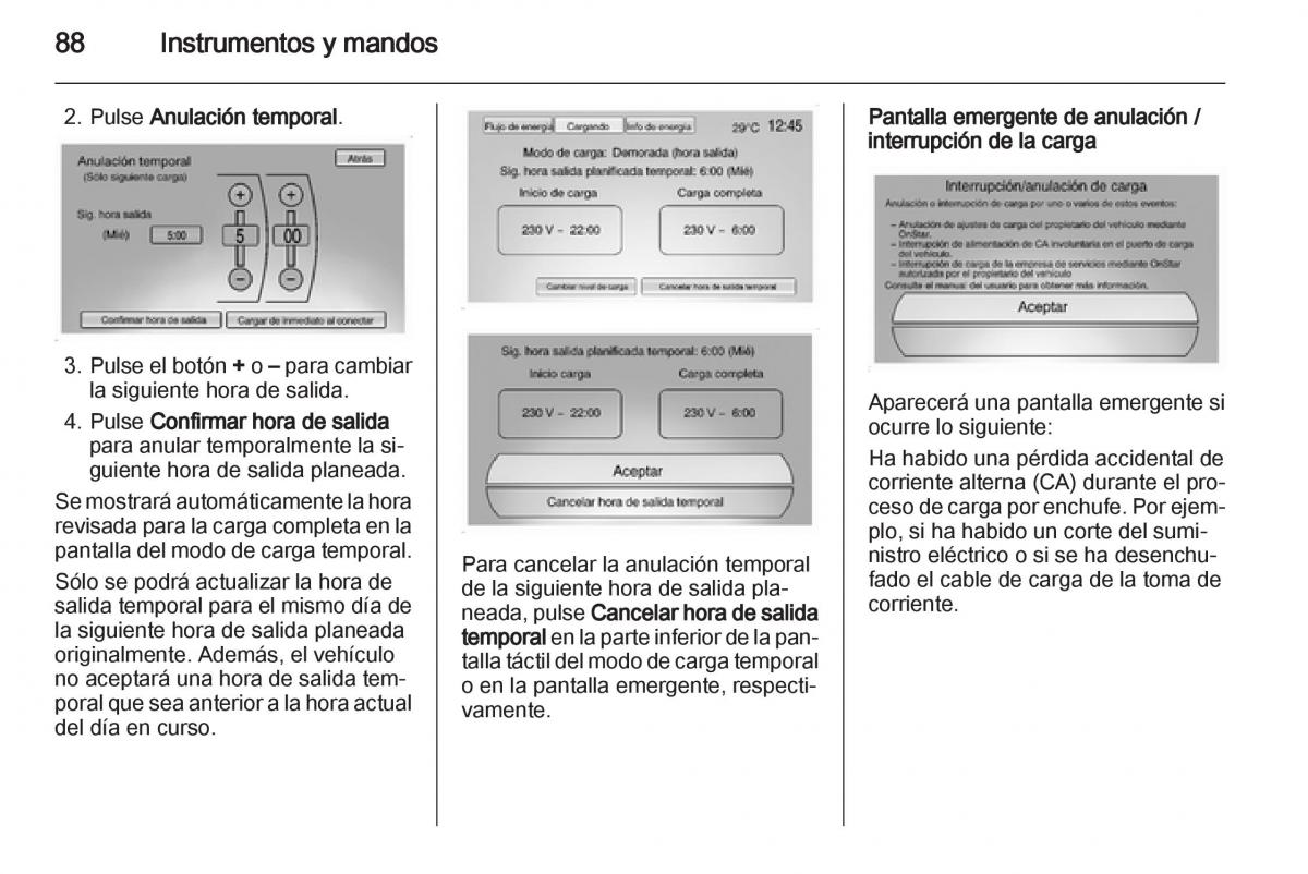 Opel Ampera manual del propietario / page 90