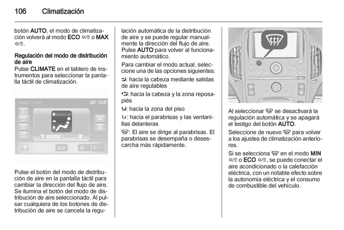 Opel Ampera manual del propietario / page 108