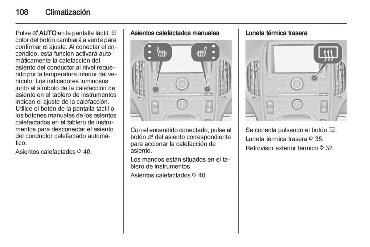 Opel Ampera manual del propietario / page 110