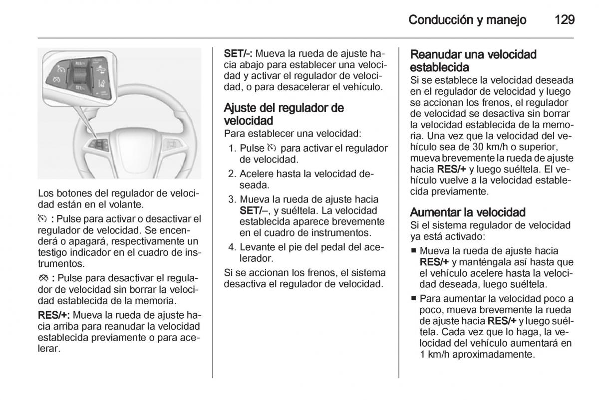 Opel Ampera manual del propietario / page 131