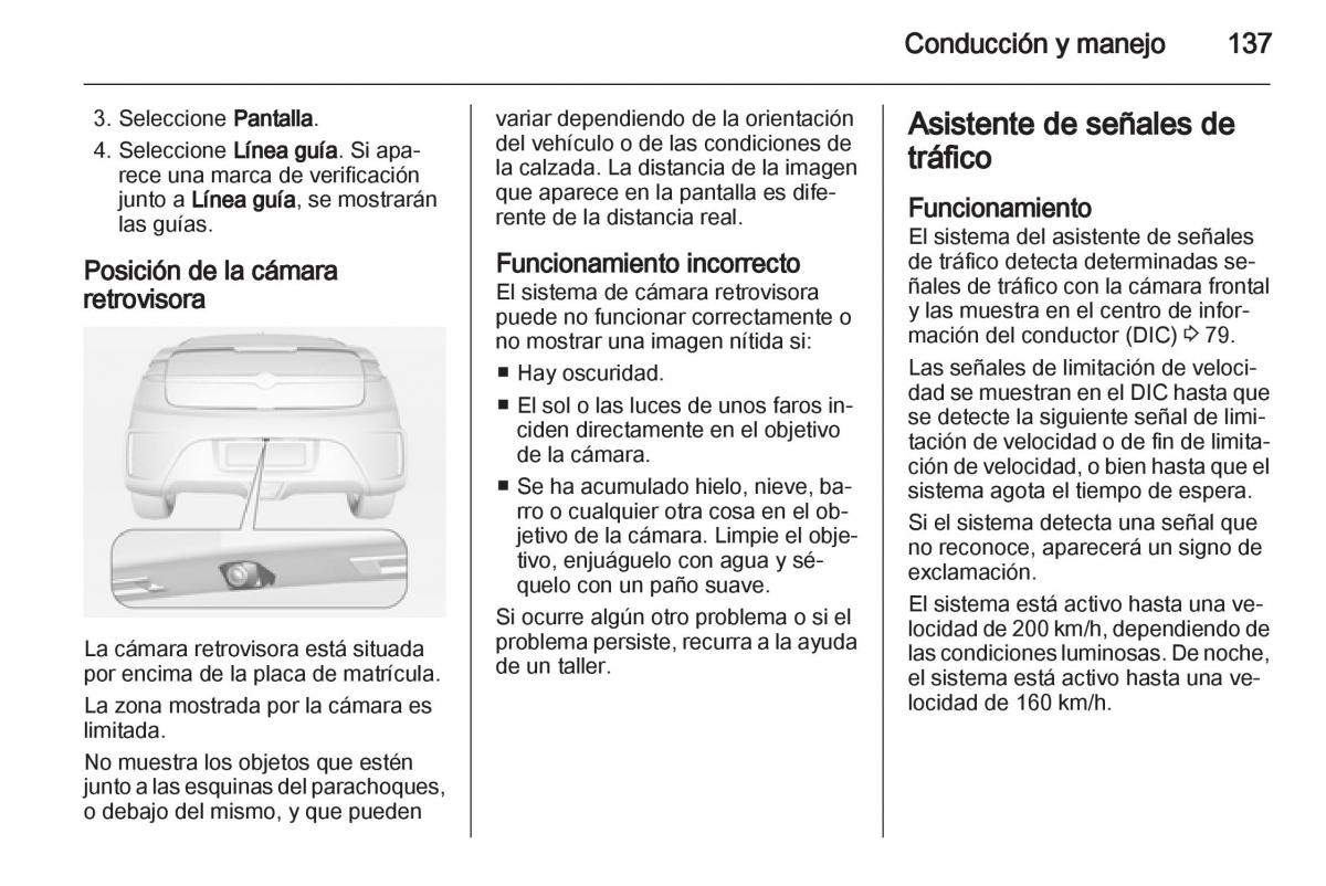 Opel Ampera manual del propietario / page 139