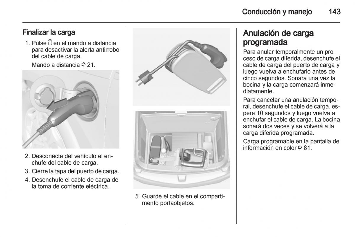 Opel Ampera manual del propietario / page 145