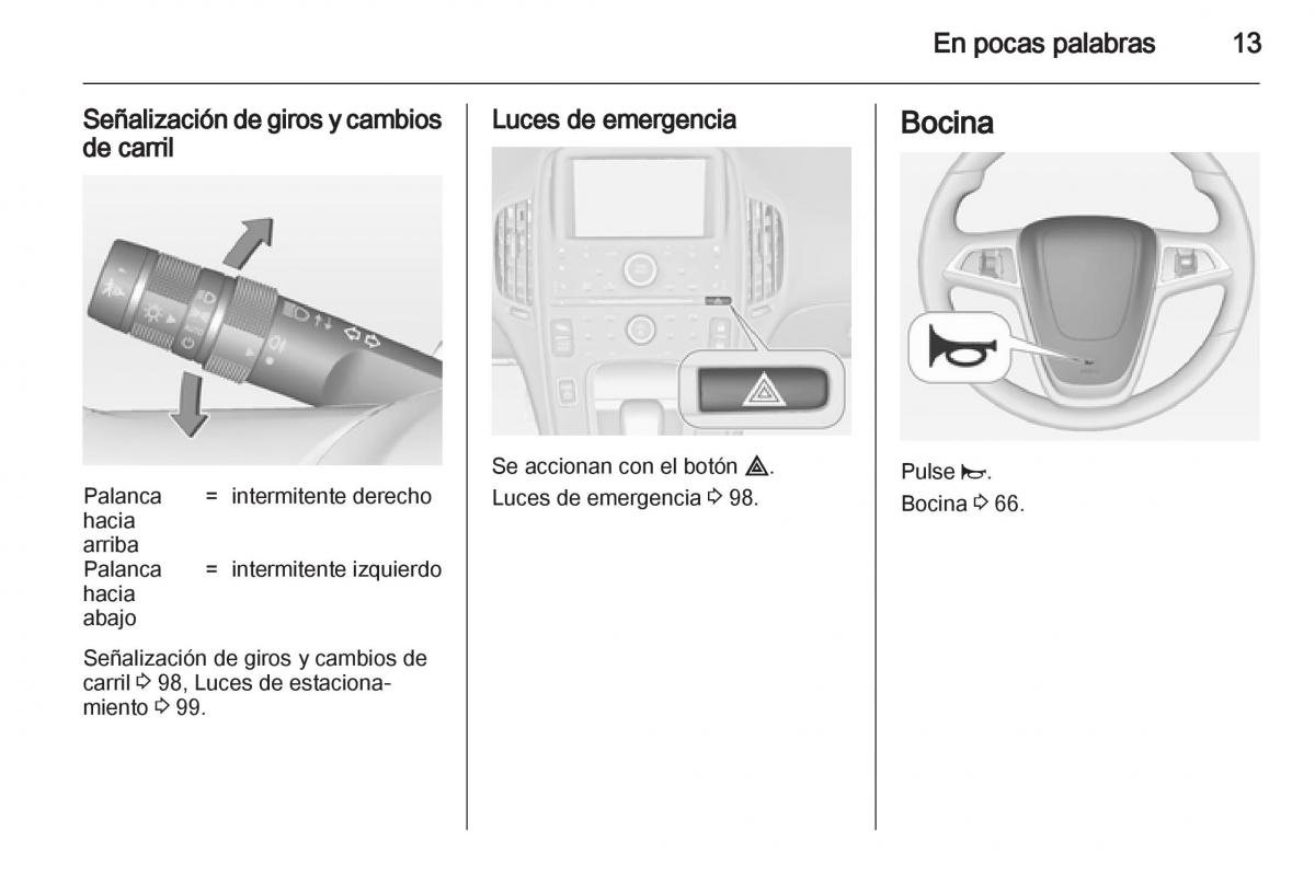 Opel Ampera manual del propietario / page 15