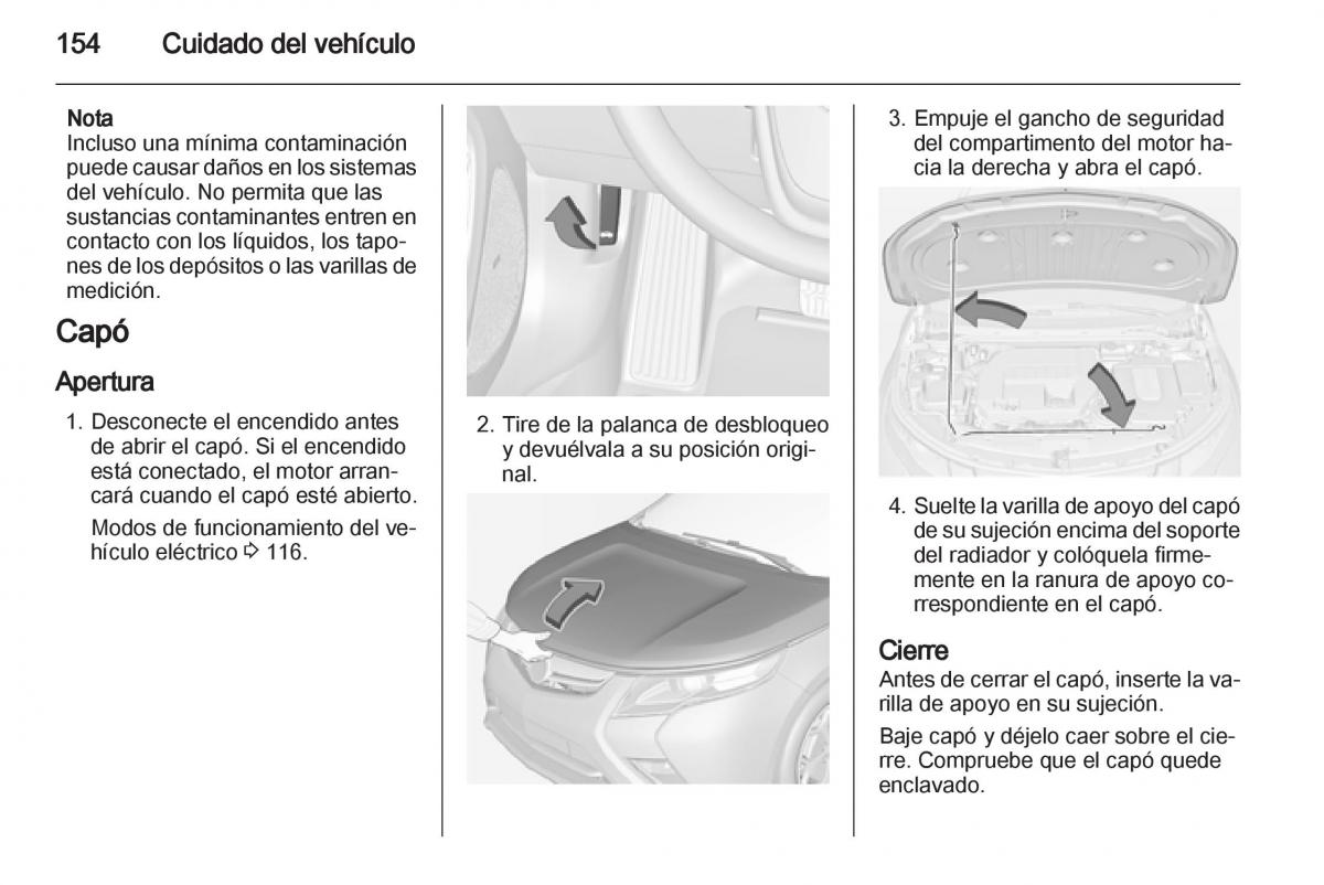 Opel Ampera manual del propietario / page 156