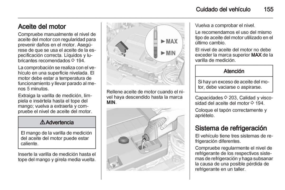 Opel Ampera manual del propietario / page 157