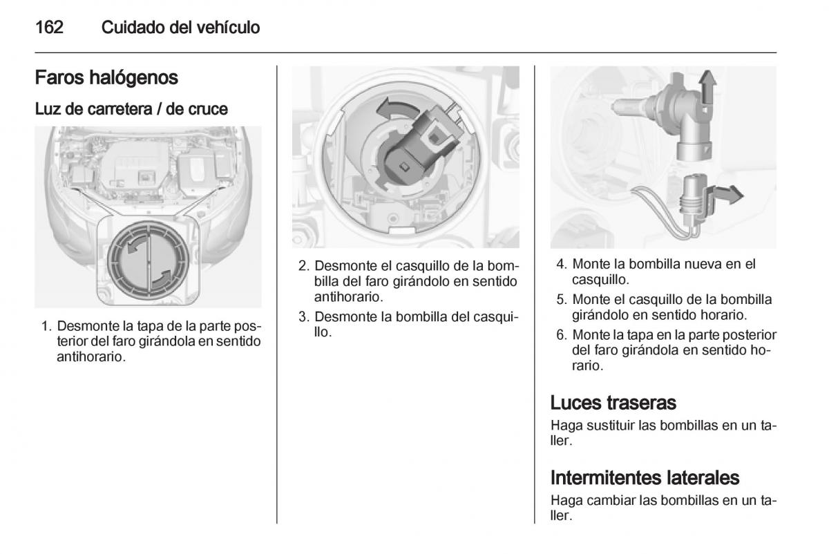 Opel Ampera manual del propietario / page 164