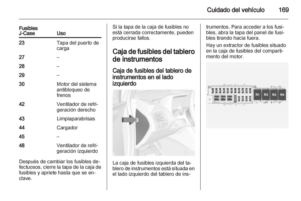 Opel Ampera manual del propietario / page 171