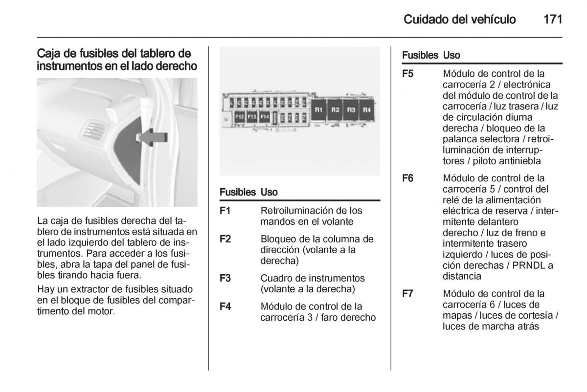 Opel Ampera manual del propietario / page 173