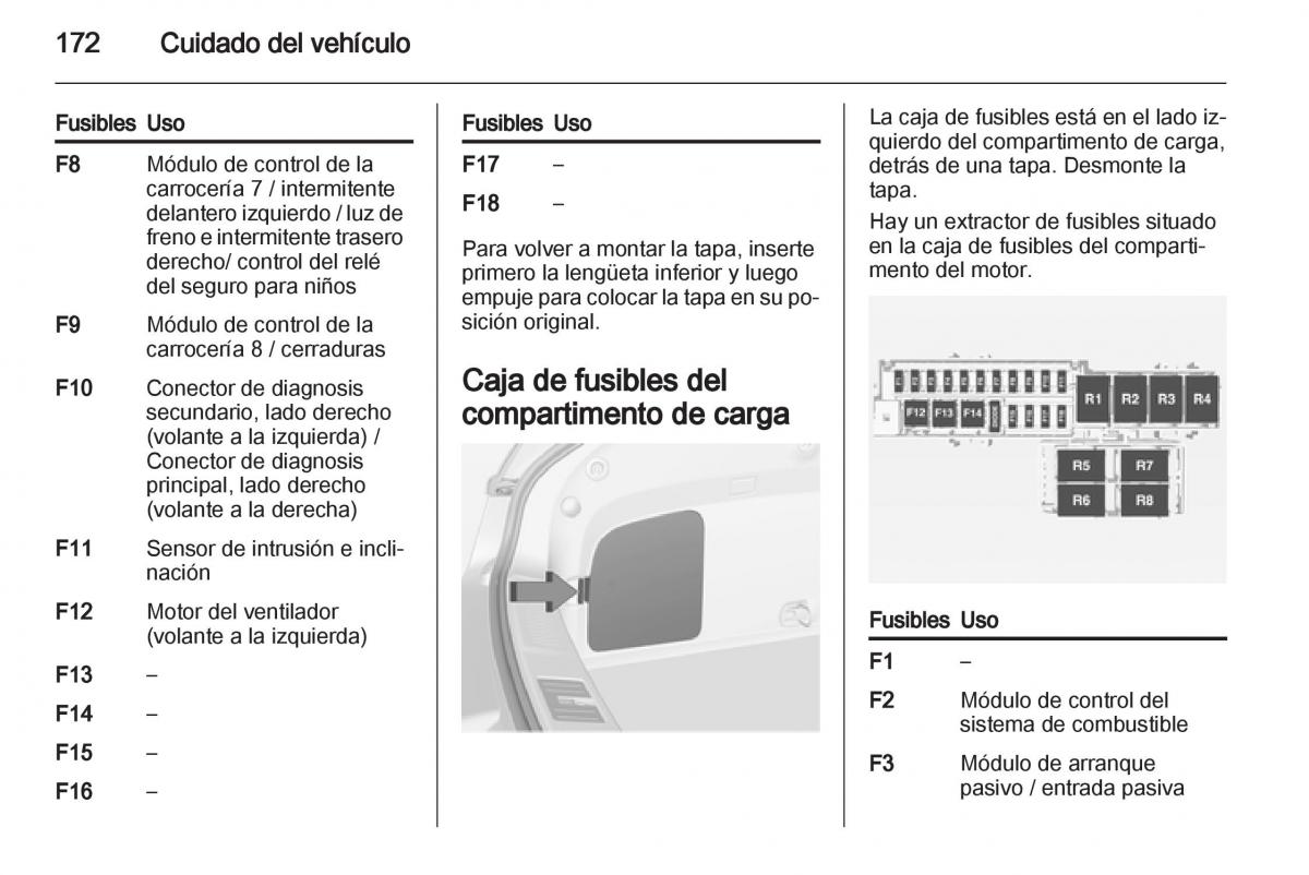 Opel Ampera manual del propietario / page 174