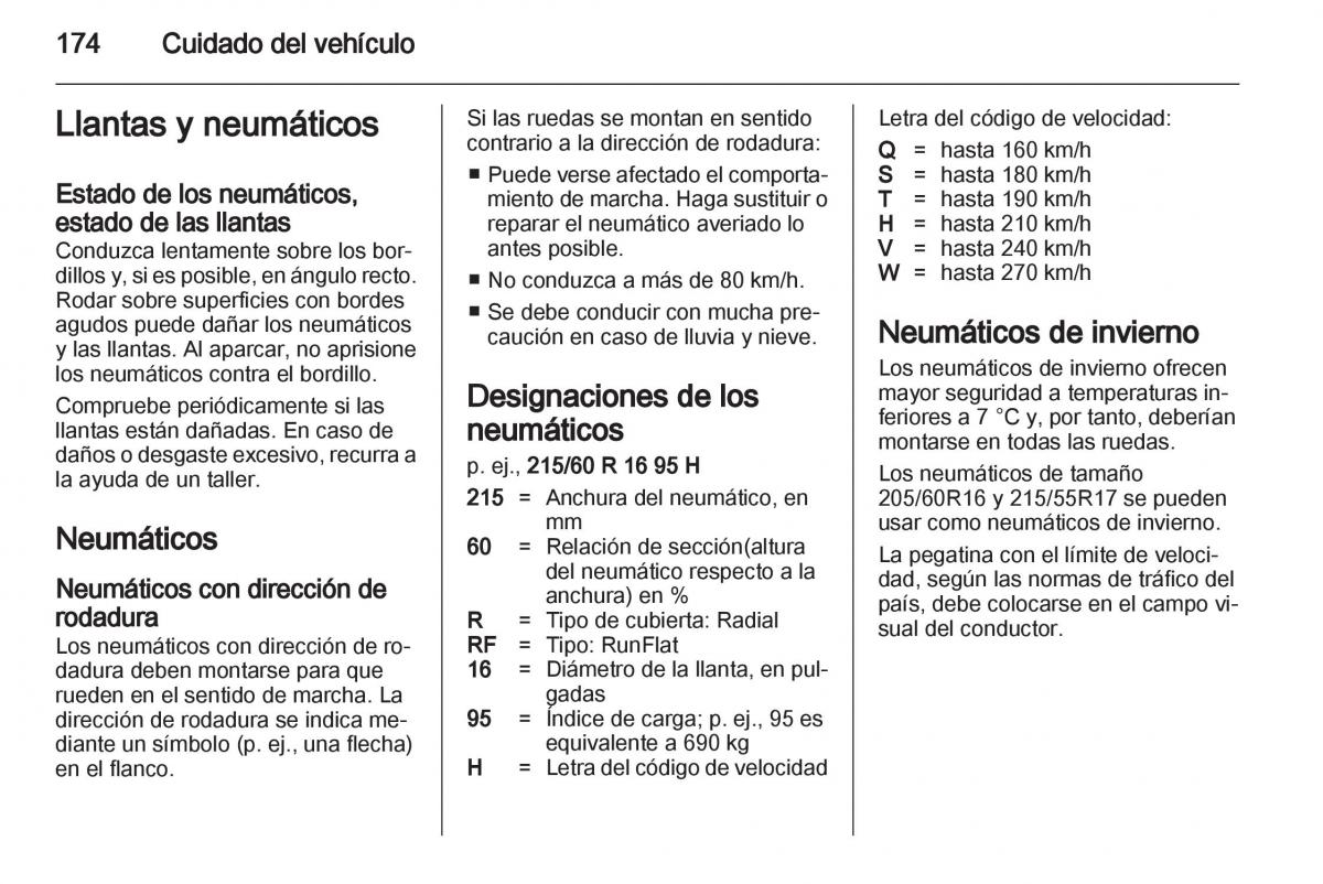 Opel Ampera manual del propietario / page 176