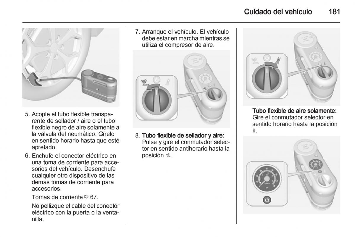 Opel Ampera manual del propietario / page 183