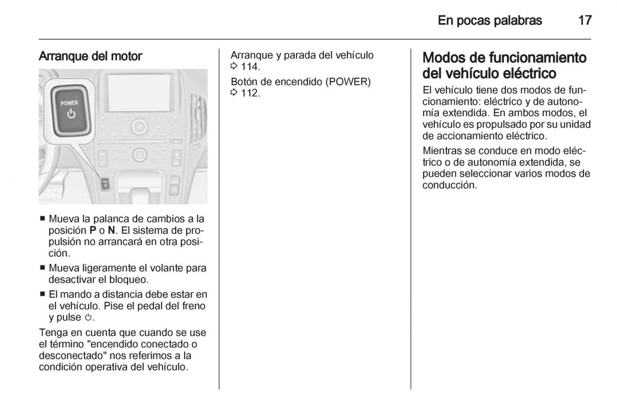 Opel Ampera manual del propietario / page 19