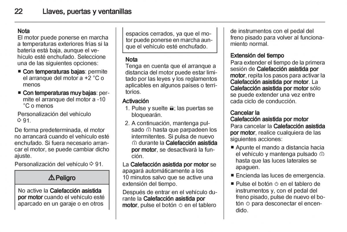 Opel Ampera manual del propietario / page 24