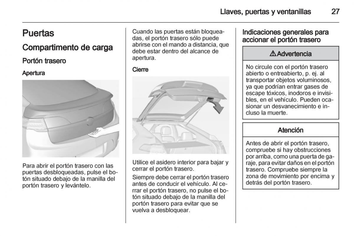 Opel Ampera manual del propietario / page 29