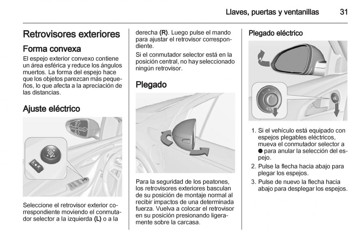 Opel Ampera manual del propietario / page 33