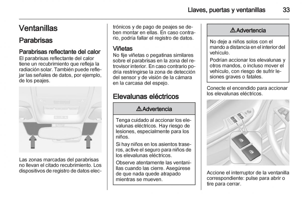 Opel Ampera manual del propietario / page 35