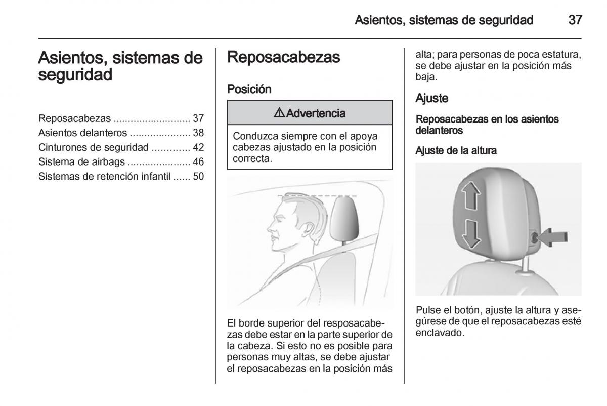 Opel Ampera manual del propietario / page 39